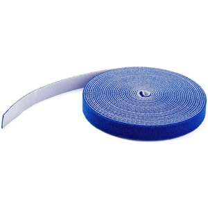 StarTech.com 7,6 m Klettbandrolle, Wiederverwendbare Zuschneidbare Klettkabelbinder, Industrielle Klettverschluss Rolle, B