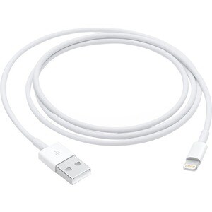 Apple Lightning to USB Cable (1 m) - 3.28 ft Lightning/USB Data Transfer Cable for Computer, iPhone, iPod, iPad, AirPods, 