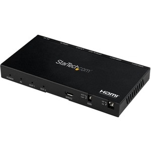 StarTech.com Répartiteur HDMI à 2 ports - 4K 60 Hz avec scaler incorporé - Son surround 7.1 - 3840 × 2160 - 1 x Entrée HDM