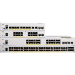 Commutateur Ethernet Cisco Catalyst 1000 C1000-48T 48 Ports Gérable - 2 Couche supportée - Modulaire - Fibre Optique, Pair