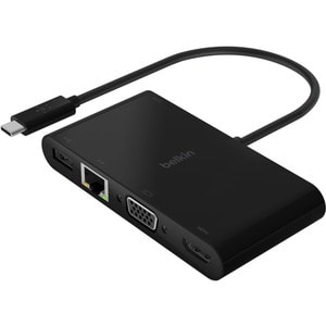 Belkin USB-Typ C Docking Station für Notebook - Ladefunktion - 100 W - 4K - 3840 x 2160 - 1 x USB 3.0 - USB Typ-A - USB Ty