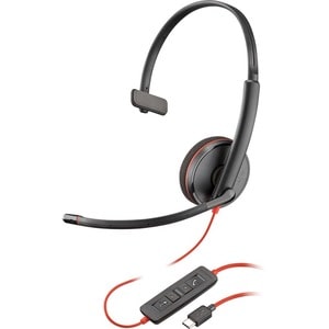 Poly Blackwire C3215 Kabel Kopfbügel Mono Headset - Monaural - Ohraufliegend - 20 Hz bis 20 kHz Frequenzgang - Geräuschunt