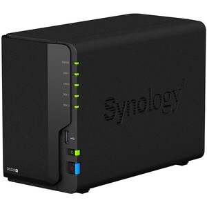 Synology DiskStation DS220+ 2 x Gesamtzahl Einschübe SAN/NAS-Speichersystem Celeron J4025 Dual-Core 2 GHz - 2 GB RAM - DDR