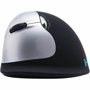 R-Go Tools Ergonomische Maus R-Go HE Break mit Pausensoftware, groß (Handlänge ≥ 185mm), für Linkshänder, bluetooth, schwa