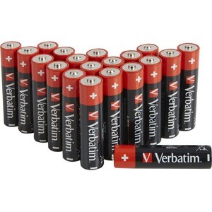 Verbatim Batterie - Alkali - 20Pack - für MP3-Player, Radio, Fernbedienung, Kamera - AA - 1,5 V Gleichstrom Shelf Life