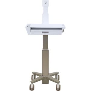 Ergotron CareFit Medizinische Warenkorb - 1 Schubfach - 9,07 kg Kapazität - 3 Rollen - 10,16 cm (4 Zoll) Rollengröße - Alu