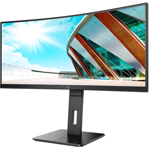 AOC CU34P2A 34 Zoll Class UW-QHD Gekrümmter Bildschirm Gaming-LCD-Monitor - 21:9 Format - Schwarz - 86,4 cm (34 Zoll) View