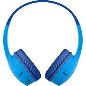 Belkin SOUNDFORM Mini Kabel/Kabellos Auf den Ohren, Kopfbügel, Über das Ohr Stereo Headset - Blau - Binaural - Geschlossen
