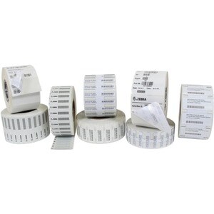 Etiquette RFID Zebra - Rectangle - Transfert thermique - Synthetic, Polyester, Acrylique, Mousse - 400 / Rouleau - 1 / Boî