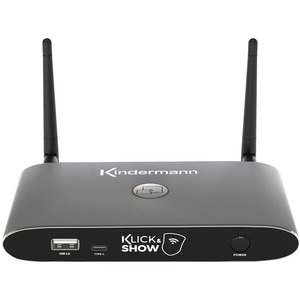 KINDERMANN Klick & Show K-40 Dualband IEEE 802.11ac Wireless Presentation Gateway - 2,40 GHz, 5 GHz - 2 x Netzwerk (RJ-45)