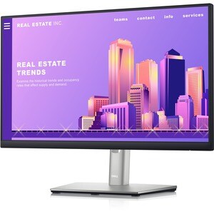 Moniteur LCD Dell P2222H 22" Class Full HD - 16:9 - Noir, Argenté - 54,6 cm (21,5") Viewable - Technologie IPS - WLED Rétr