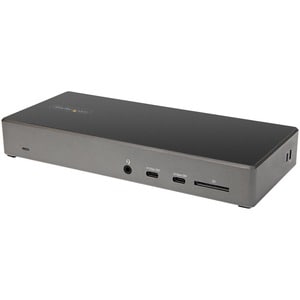 StarTech.com Docking Station USB-C Triple Écran 4K, Alim. 100W , 2x DisplayPort 1.4 & HDMI 2.0, Hub 6 Ports USB (2x 10Gbps
