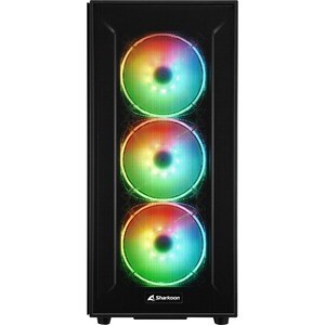 TG6M RGB. Formfaktor: Tower, Typ: PC, Produktfarbe: Schwarz. Platzierung der Stromversorgung: Boden. Installierte Lüfter (