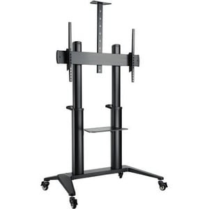 HAGOR BrackIT Display-Wagen - 140 kg Kapazität - 4 Rollen - Schwarz