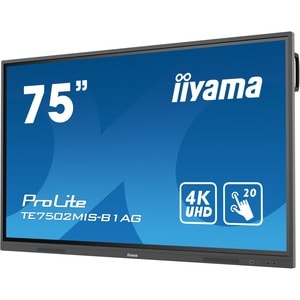 iiyama ProLite TE7502MIS-B1AG 190,5 cm (75 Zoll) LCD Digital-Signage-Display - Touchscreen - 3840 x 2160 - 400 cd/m² - 216