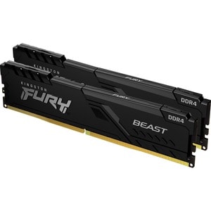 Kingston FURY Beast RAM-Modul - 16 GB (2 x 8GB) - DDR4-3200/PC4-25600 DDR4 SDRAM - 3200 MHz - CL16 - 1,35 V - 288-Pin - DIMM