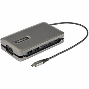 StarTech.com USB C Multiport Adapter, USB C auf 4K 60Hz HDMI 2.0 Dockingstation, 2-Port 10Gbit/s USB Hub, 100W PD, SD/Micr