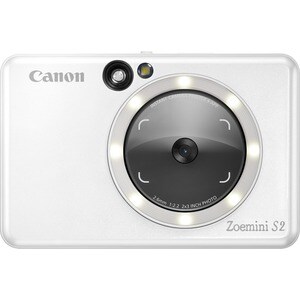 Canon Zoemini S2 Sofortbildkamera und Mini-Fotodrucker, Perlweiß. Produktfarbe: Weiß, Maximum Brennweite (äquivalent 35 mm