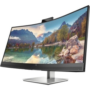 HP E34m G4 86,4 cm (34 Zoll) Webcam WQHD Gekrümmter Bildschirm LCD-Monitor - 21:9 Format - 863,60 mm Class - Vertical-Alig
