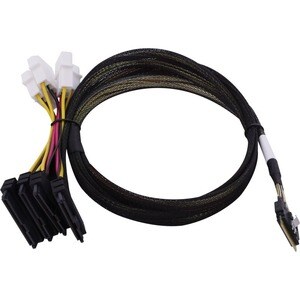 Câble pour transfert de données Microchip - 80 cm SlimSAS/U.3 - pour Adaptateur RAID, Adaptateur de bus hôte - 2e bout: 2 