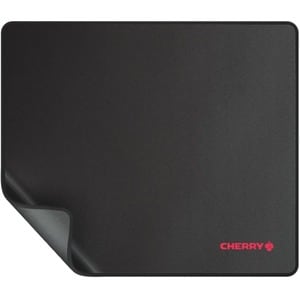 CHERRY Extra Large Mauspad - 5 mm x 350 mm x 300 mm Abmessung - Schwarz - Gummi - Rutschfest, Wasserdicht, Verschleißfest,