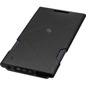 Wireless data colector. Flat design with 2D reader and BT 5.0. Includes neck lanyard, retractable belt clip and USB-C cable
