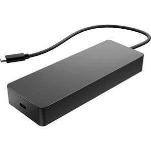 HP USB-Typ C Docking Station für Desktop PC/Notebook/Monitor - Schwarz - 2 Unterstützte Displays - 4K - 3840 x 2160 - 2 x 