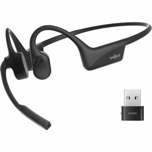 SHOKZ OpenComm2 UC, USB-A Dongle, Wireless, Calls/Music, 20 - 20000 Hz, 33 g, Headset, Black