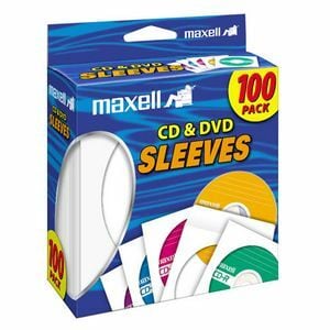 MAXELL CD/DVD SLEEVESVES 100PK 190133