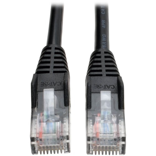 7FT CAT5E BLACK PATCH CABLE CAT5 SNAGLESS MOLDED M/M RJ45 350MH