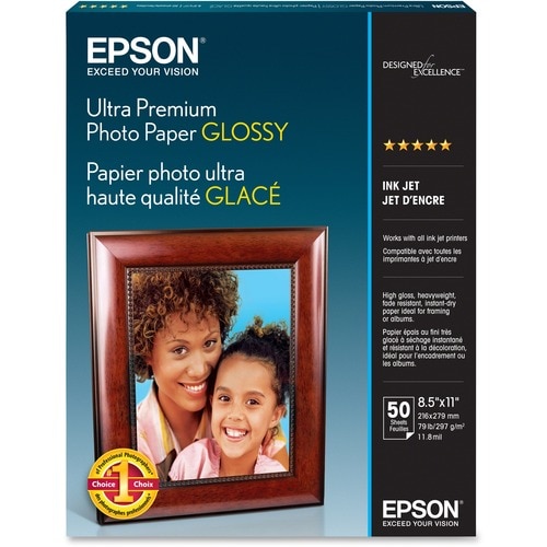 50-SHEET 8.5X11 GLOSSY ULTRA PREMIUM PHOTO PAPER