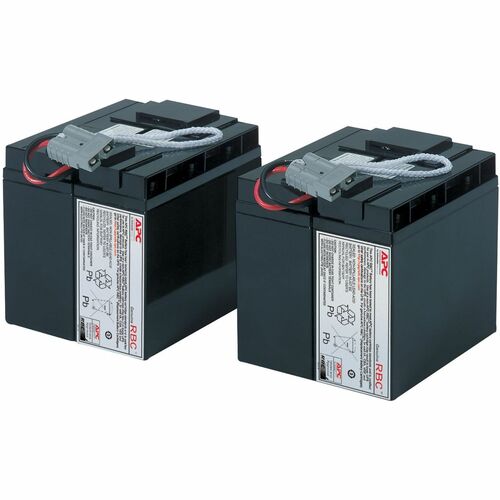 APC Batterie-Ersatzkartusche RBC55 (Original). Akku-/Batterietechnologie: Bleiakkumulator, Produktfarbe: Schwarz, Batterie