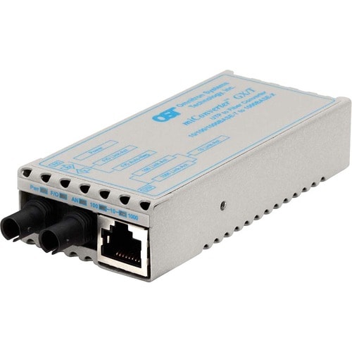 10/100/1000 BASE-T SX ETHERNET MICONVERTER FIBER ST MM 850 550M US