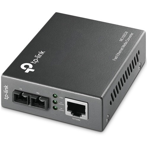 TP-Link MC100CM Transceiver/Medienkonverter - 2 Anschluss(e) - 1 x Netzwerk (RJ-45) - 1 x SC - Twisted Pair, Glasfaserleit