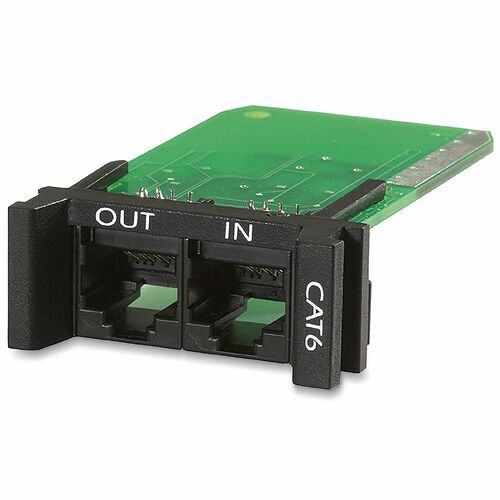 SURGE PROTECTION REPLACEABLE RM CAT6 NETWORK MODULE 1U