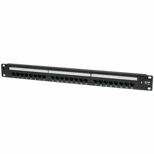 24PORT 1U CAT6/CAT5 PATCH PANEL RACKMOUNT 110 IDC RJ45 ETHERNET