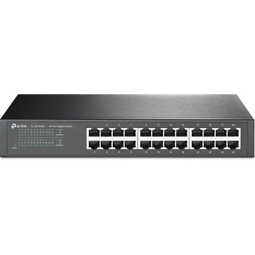 TP-Link TL-SG1024D 24 Anschlüsse Ethernet-Switch - Gigabit-Ethernet, Fast Ethernet - 10/100/1000Base-T - Verdrilltes Doppe