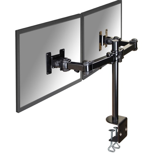 SUPPORT BUREAU 2 ECRANS LCD/LED TFT JUSQU 26IN 3PTS DE FLEXION