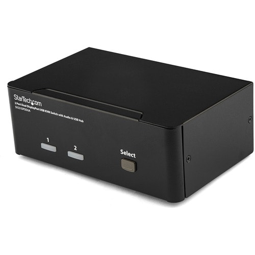 StarTech.com Commutateur KVM 2 Ports DisplayPort, USB et Audio - Switch KVM - 2560x1600 - 2 Ordinateur(s) - 1 Utilisateur(