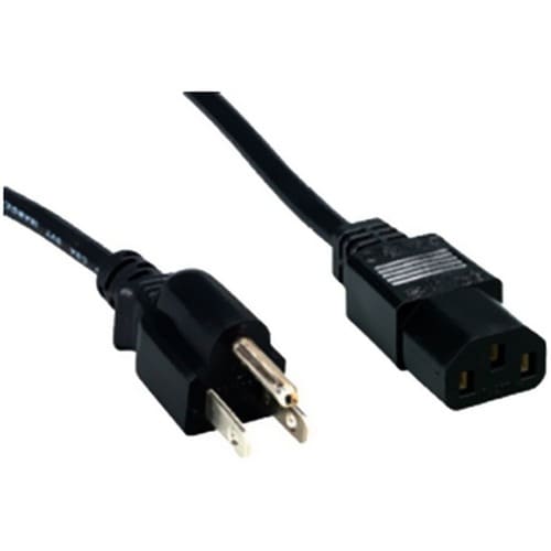 10FT STANDARD PC POWER CORD BLACK STANDARD SERIES LIFETIME WARR