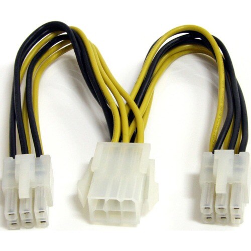 StarTech.com Câble répartiteur d'alimentation PCI Express 15 cm - Pour PCI Express Card - PCI-E / PCI-E - Jaune
