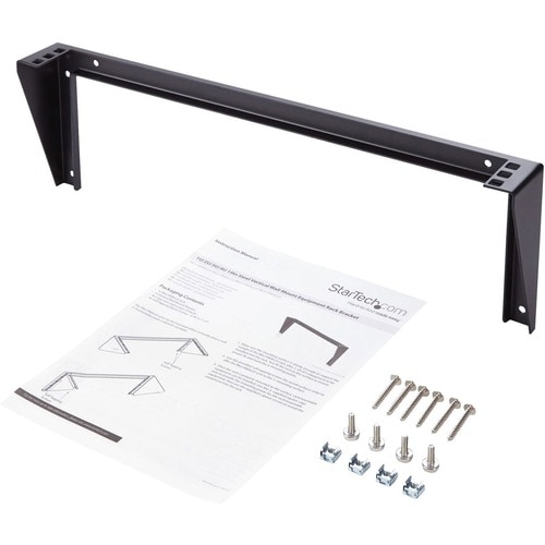 StarTech.com Support Mural en Acier pour Rack 1U - Acier - 48 cm - 56,70 kg Max - 1