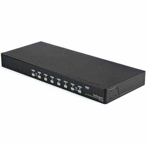 StarTech.com Kit de commutateur KVM USB à montage sur rack 1U 8 ports avec affichage à l'écran et câbles - 8 Ordinateur(s)