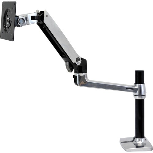 Ergotron Mounting Arm for Flat Panel Display - Black - 24" Screen Support - 20 lb Load Capacity
