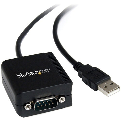 StarTech.com 1 Port FTDI USB auf RS232 Adapterkabel optisch isoliert - Schwarz