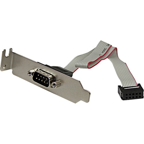 StarTech.com 9-pin seriell Stecker auf 10-pin Mainboard Header LP Slotblech - Grau