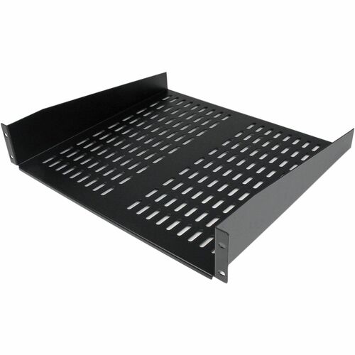 StarTech.com 2 HE Universal Server Rack/ Schrank Fachnbodenbis 22 Kg - 40 cm Tief - belüftet - Stahl, SPCC - 22,68 kg Stat