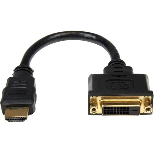 StarTech.com HDMI®-auf-DVI-D Videoadapterkabel 20cm - HDMI-Stecker auf DVI-Buchse - Cable for Videogerät, Monitor, Noteboo