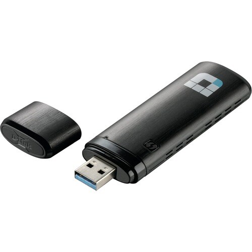 Adaptateur Wi-Fi D-Link DWA-182 - IEEE 802.11ac - USB 3.0 - 1,17 Gbit/s - 2,40 GHz ISM - 5 GHz UNII - Externe