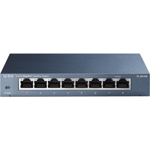 8PORT GIGABIT DESKTOP SWITCH STEEL DESIGN DESKTOP/WALL-MOUNTING